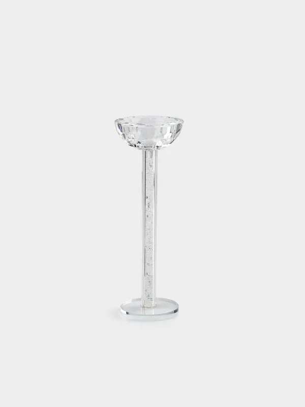 Подсвечник, 23 см, для чайной/тонкой свечи, Кристалл, Crystal, image-0