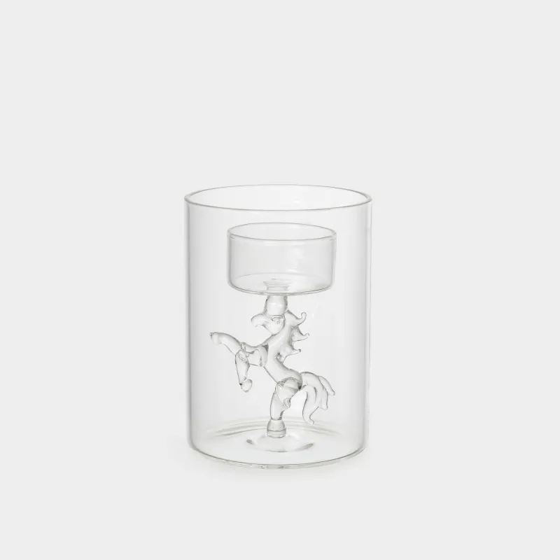 Подсвечник, 8x11 см, для чайной свечи, Конь, Decor candle