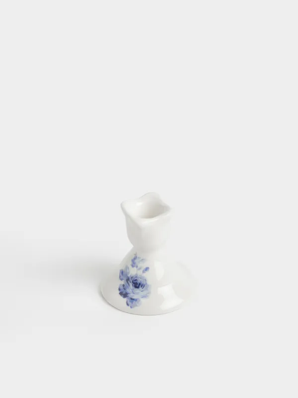 Подсвечник, 6 см, для тонкой свечи, Голубые цветы, Tradition Easter, image-2