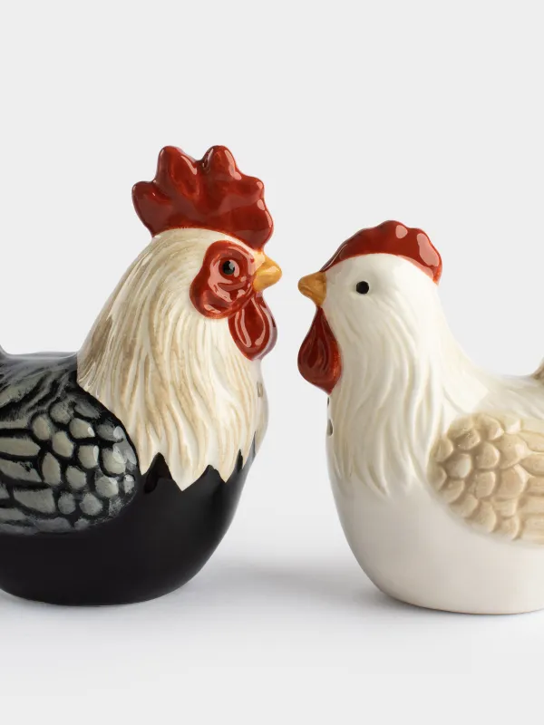 Набор для соли и перца, на подставке, Петух и курица, Rooster, image-5