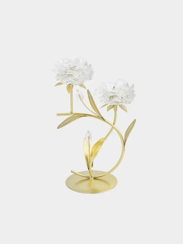 Подсвечник, 30 см, для чайных свечей, Цветы, Fantastic flowers, image-0