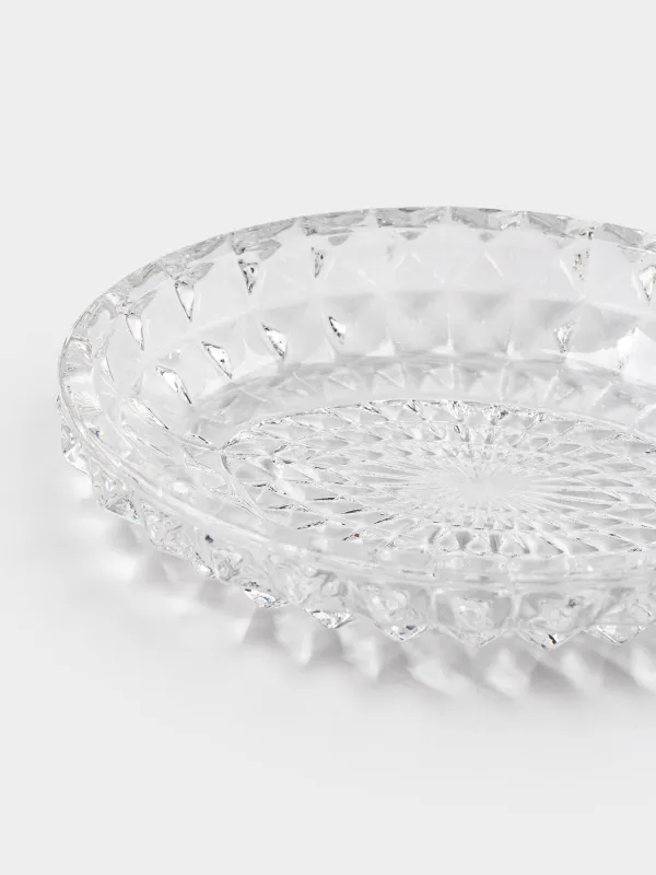 Мыльница, 13х10 см, стекло, овальная, Diamond lights, image-4