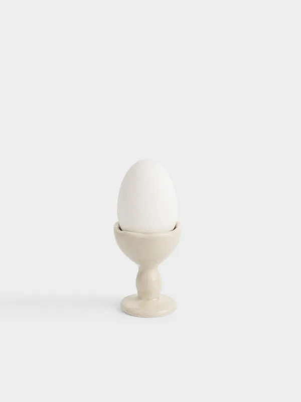Подставка для яйца, 7 см, керамика D, бежевая, Неровный край, Rustic Easter, image-2