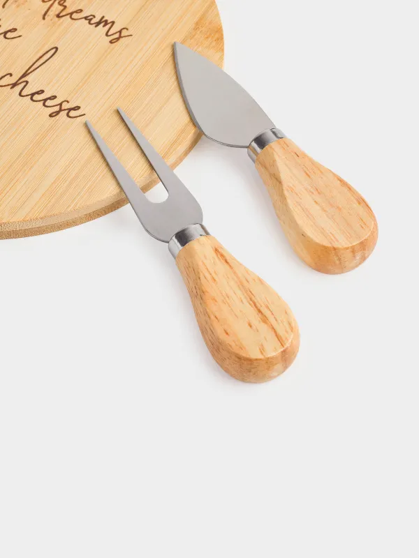 Набор для сыра, 3 предмета, Cheese, Bamboo, image-1