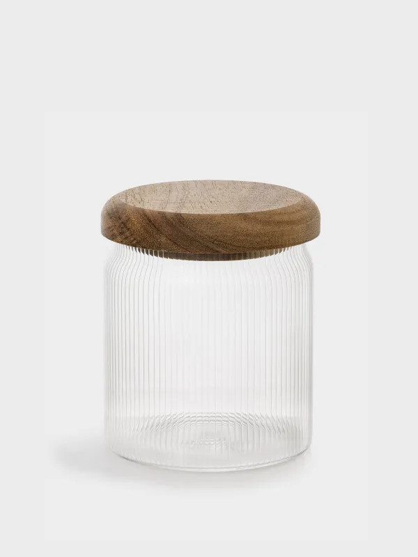 Банка для сыпучих продуктов, 400 мл, Ribby wood, image-0