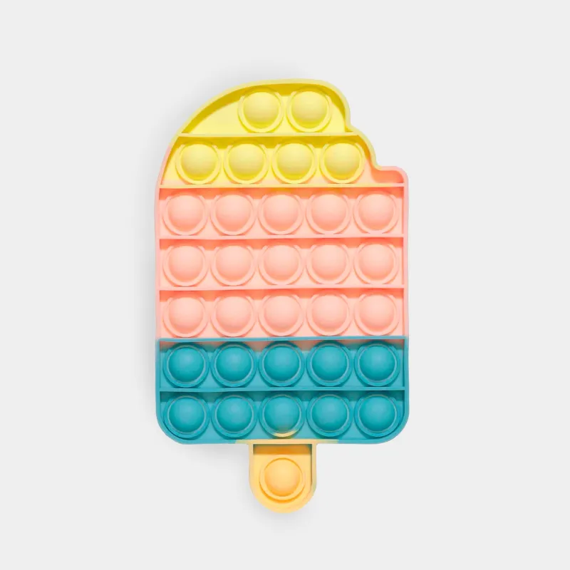 Игрушка-антистресс Pop-it, 18х10 см, силикон, цветная, Мороженое, Pop-it