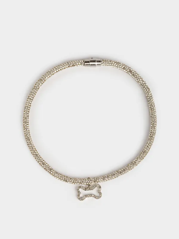 Ошейник для животных, 40 см, Кость, Crystal pet, image-0