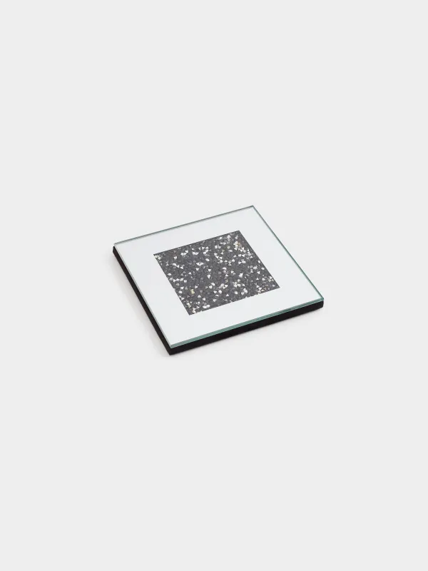 Подставка под кружку, Черные кристаллы, Glossy crystal, image-1