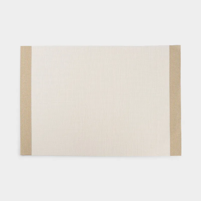Салфетка под приборы, 30x45 см, Золотистые края, Solid
