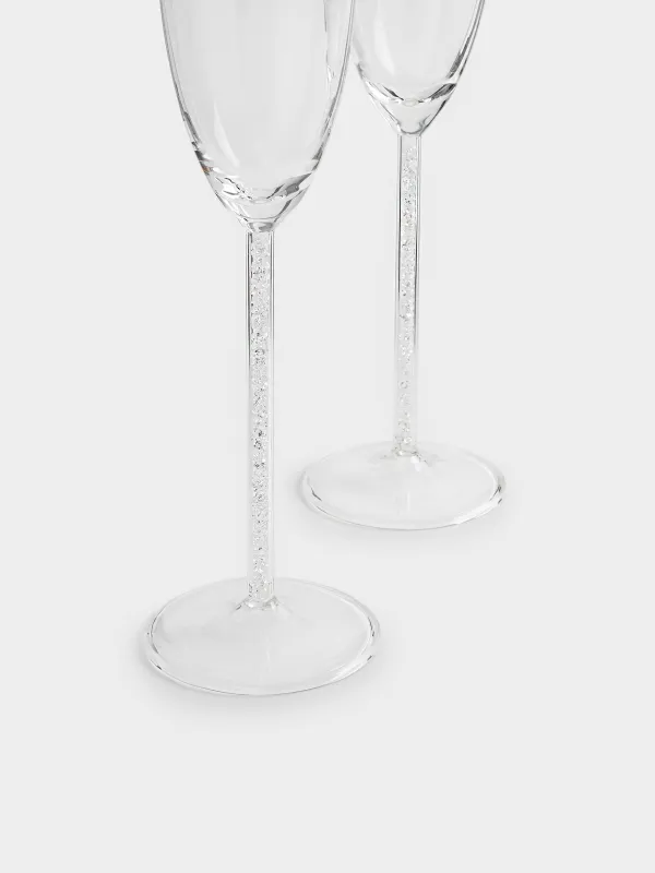 Бокал для шампанского, 2 шт, со стразами, Crystal shine, image-3