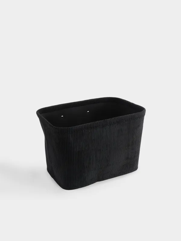 Корзина для хранения, 38х26х25 см, с ручками, Black style, image-3