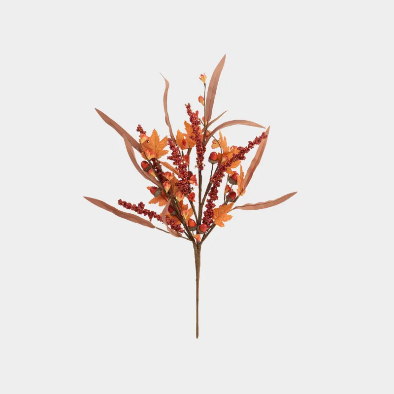 Ветка декоративная, 55 см, полиэтилен/пластик, Желуди и ягоды, Forest symphony decor
