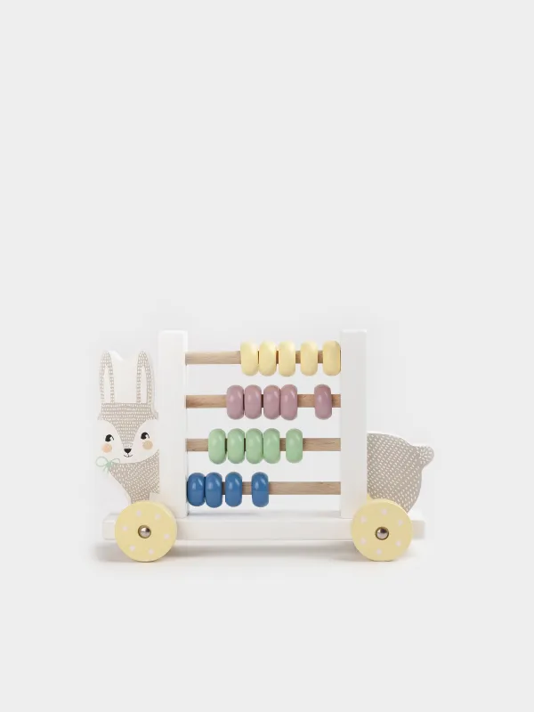 Игрушка развивающая, 20 см, Счеты на колесах, Kiddy, image-0