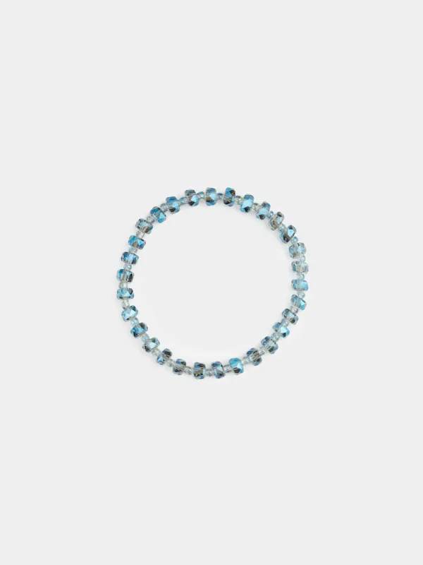Набор браслетов, 18 см, 3 шт, стекло/пластик, цветной, Бусины, Pearl color, image-1