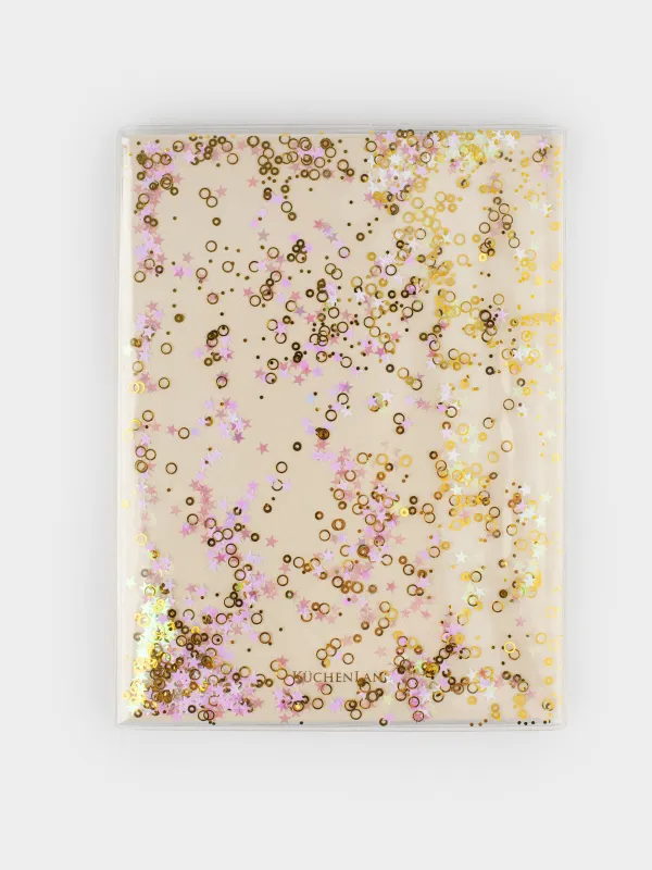 Блокнот, 15х20 см, 80 листов, с блестками, Stationery, image-6