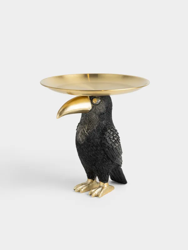Блюдо декоративное, 19х22 см, на ножке, Тукан, Toucan, image-0