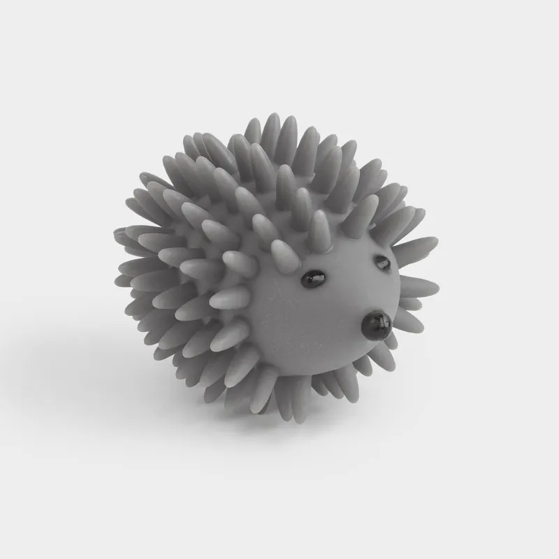 Шарик для стирки, 9 см, ПВХ, серый, Ежик, Washing ball