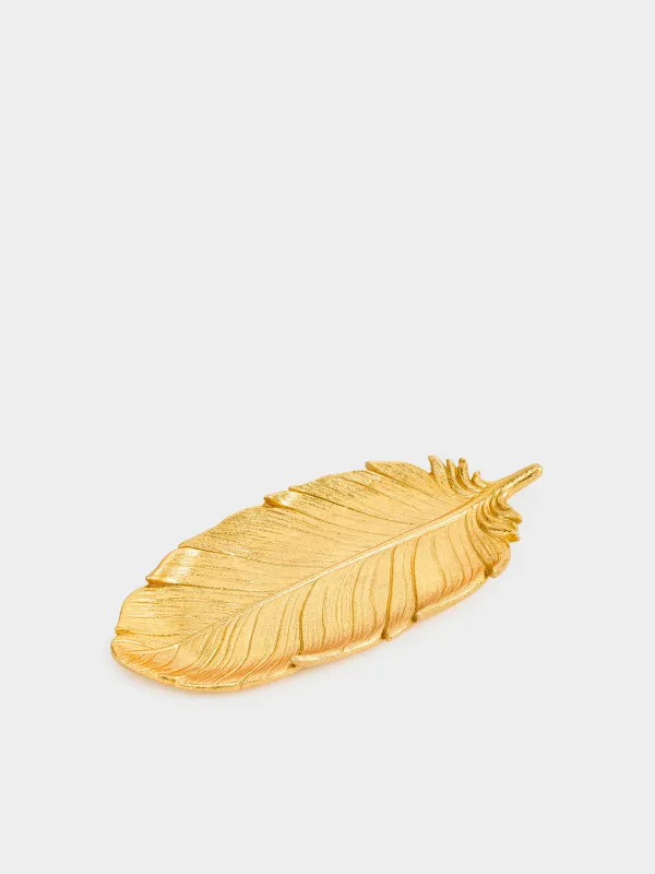 Блюдо декоративное, 36х17 см, Перо, Feather, image-0
