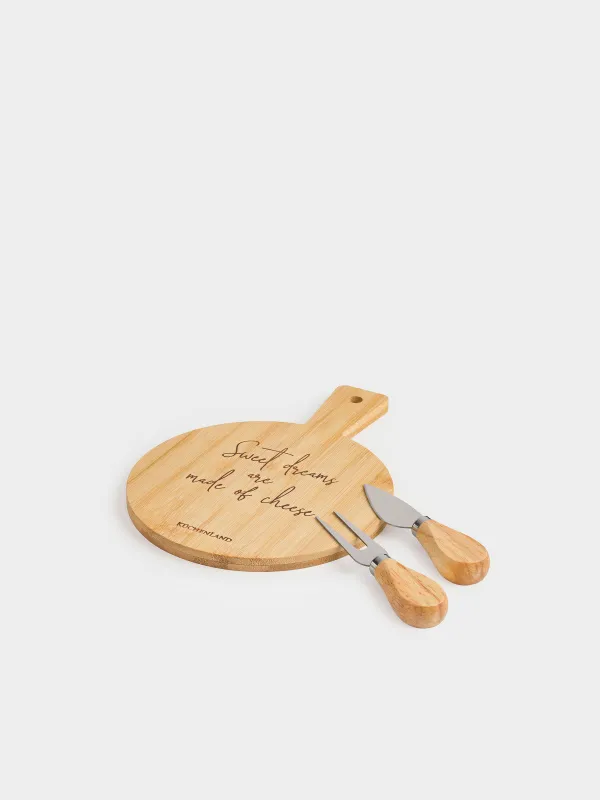 Набор для сыра, 3 предмета, Cheese, Bamboo, image-0
