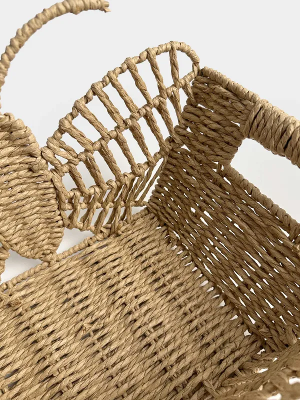 Корзина для хранения, 37х23х22 см, с ручками, Braided, image-2