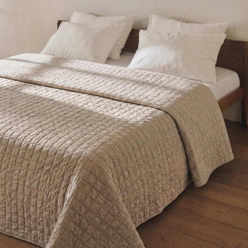 Покрывало, 220х240 см, стеганое, Квадраты, Stitch velvet