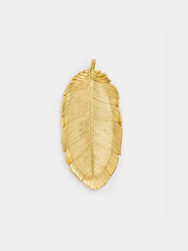 Блюдо декоративное, 36х17 см, Перо, Feather, image-1