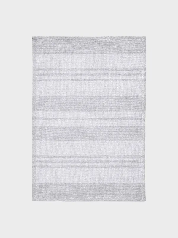 Полотенце кухонное, 40х60 см, хлопок, светло-серое, Полосы, Stripe kitchen, image-0