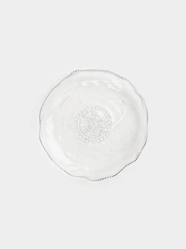 Блюдо, 30х3 см, с серебристым кантом, Argos silver, image-0