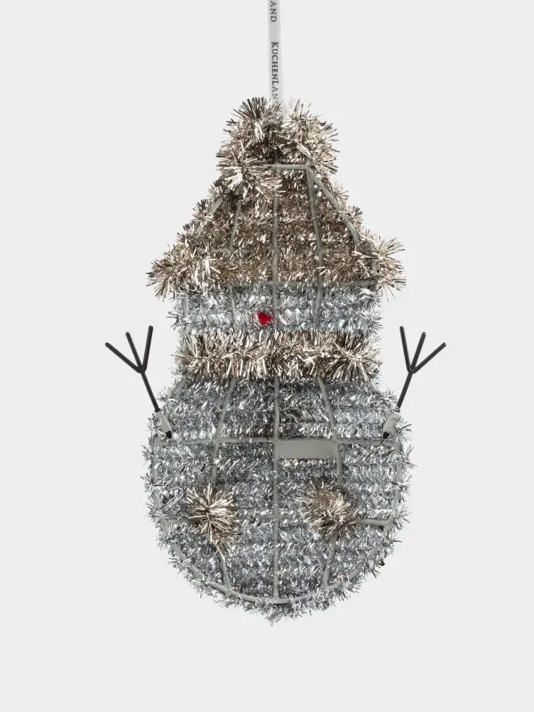 Украшение декоративное, 35 см, подвесное, Снеговик, Tinsel decor, image-3