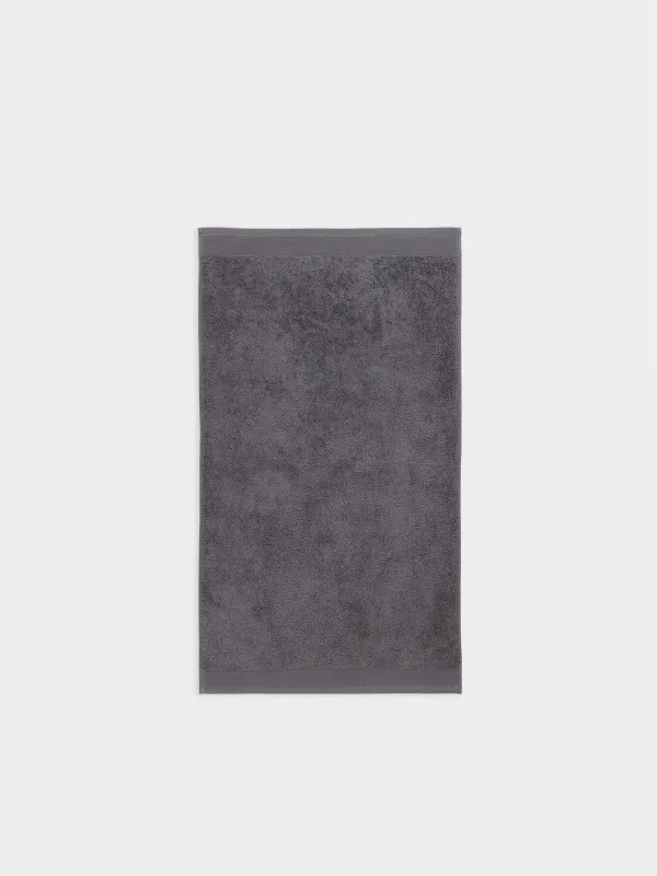 Полотенце, 40х60 см, хлопок, темно-серое, Gentle cotton, image-1
