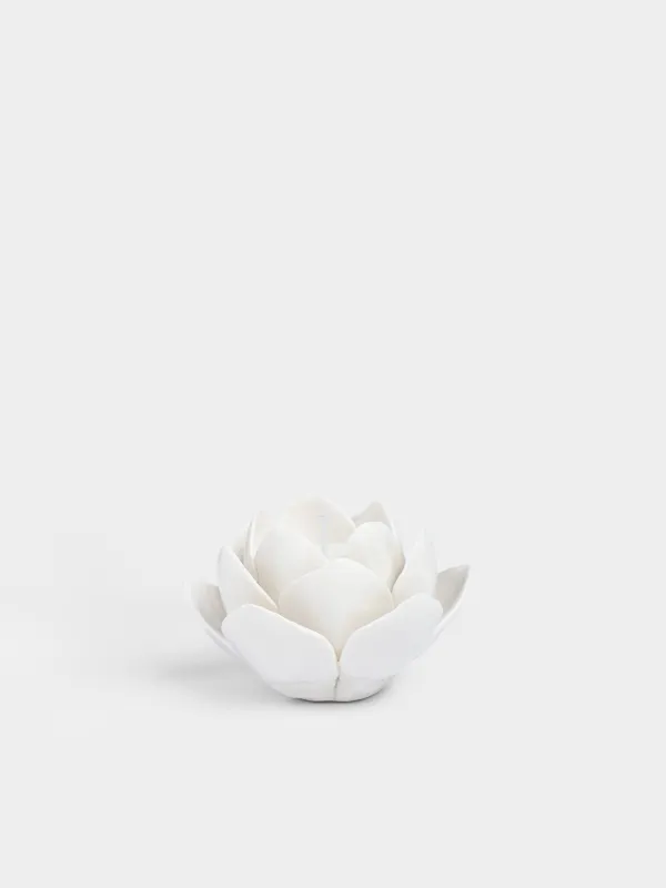 Свеча, 10 см, в подсвечнике, Цветок, Rose, image-0