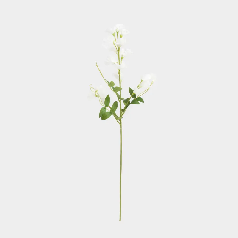 Ветка декоративная, 70 см, Белый лизиантус, Flower garden