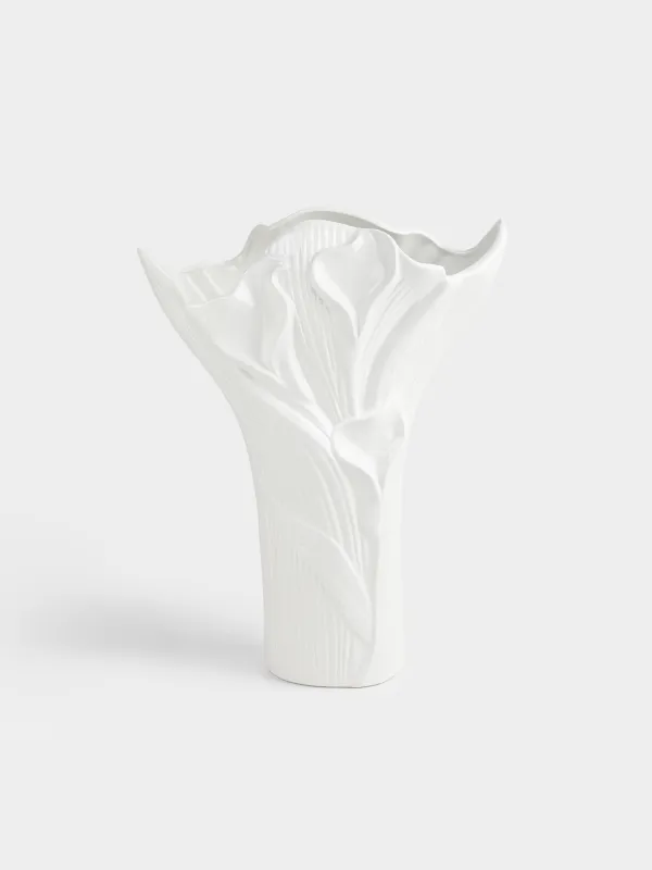 Ваза для цветов, 34 см, декоративная, Каллы, Calla white, image-0