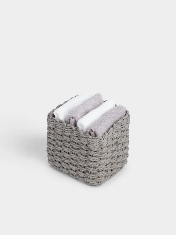 Полотенце, 30х30 см, 4 шт, в корзине, Basket towel, image-2