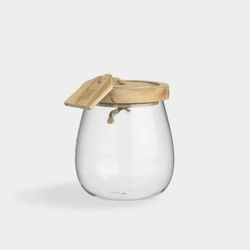 Банка для сыпучих продуктов, 700 мл, Clear wood
