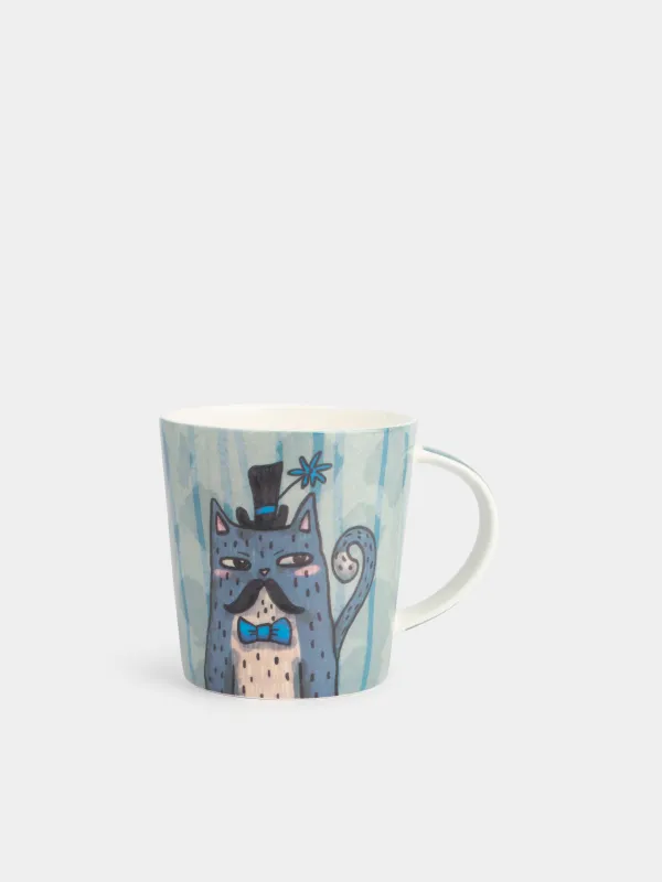 Кружка, 450 мл, Кот с усами, Cat, image-0