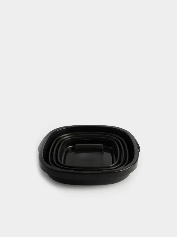 Ведро складное, 10 л, пластик/резина, квадратное, черное, Foldaway black, image-2