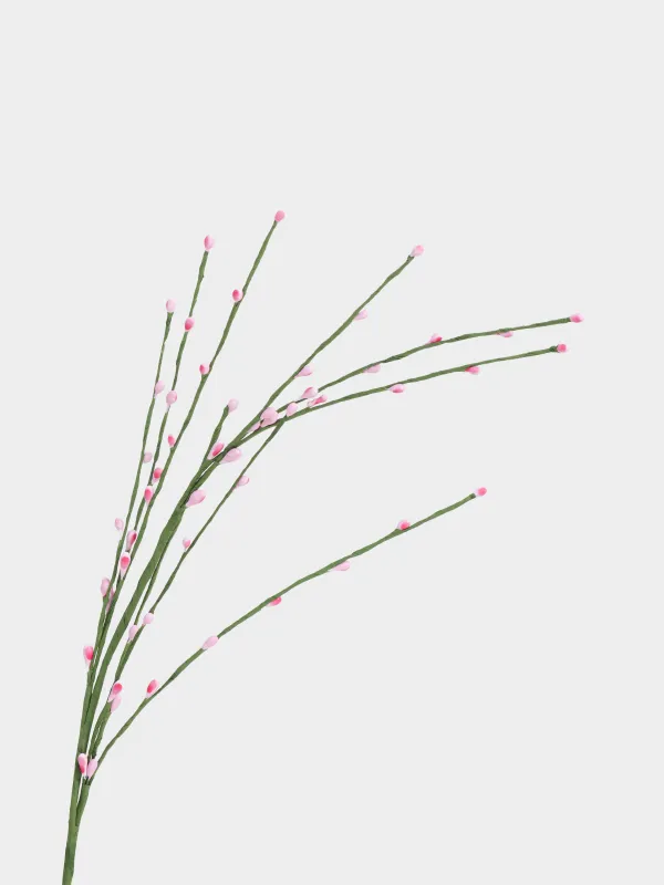 Ветка декоративная, 70 см, Розовые ягоды, Willow decor, image-1