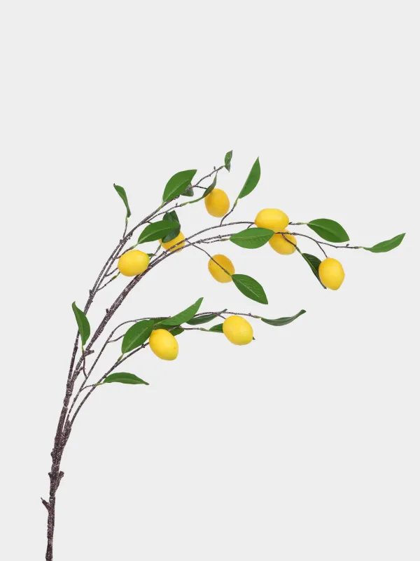 Ветка декоративная, 95 см, Лимон, Fruit decor, image-1