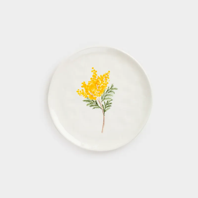 Блюдо, 24 см, Мимоза, Crumple flower