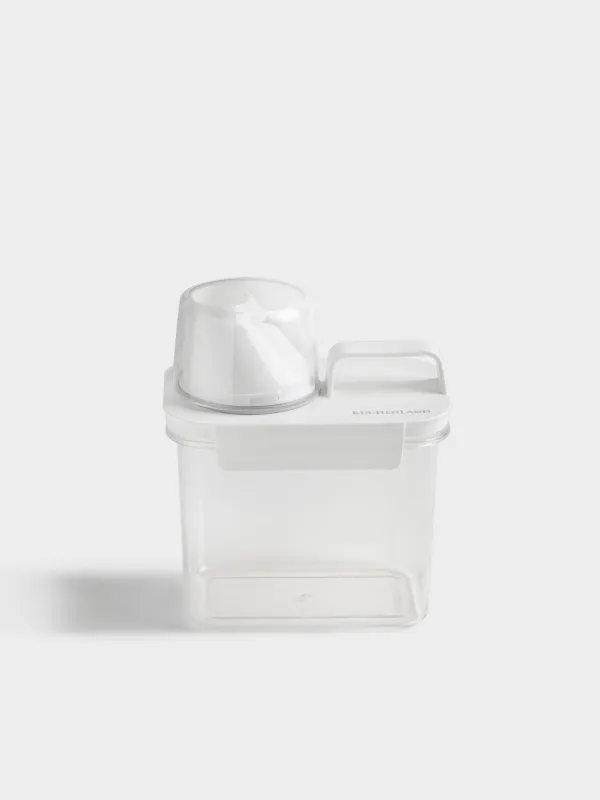 Контейнер для стирального порошка, 1,1 л, с мерником, пластик, белый, Compact, image-1