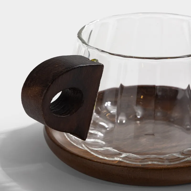 Кружка, 440 мл, на подставке, Camellia wood, image-1