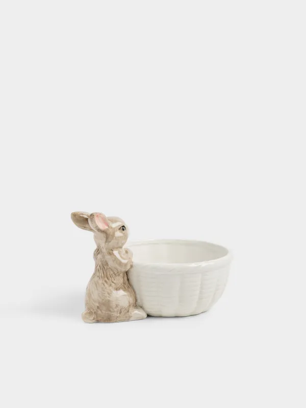 Конфетница, 22х13 см, Кролик с корзиной, Rabbit in narcis, image-4
