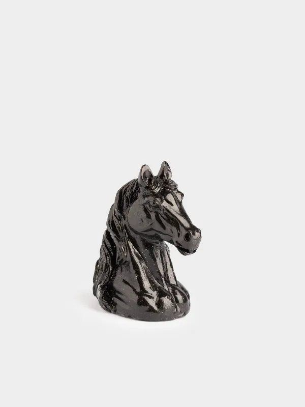 Свеча, 7x10 см, с блестками, Лошадь, Horse black, image-3