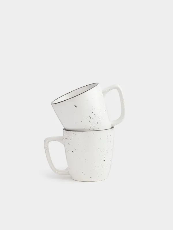 Кружка, 450 мл, 2 шт, в крапинку, Speckled black, image-0