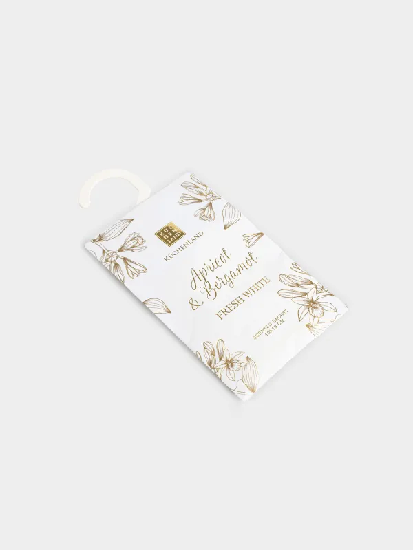 Саше ароматическое, подвесное, Apricot & Bergamot, Fresh white, image-1