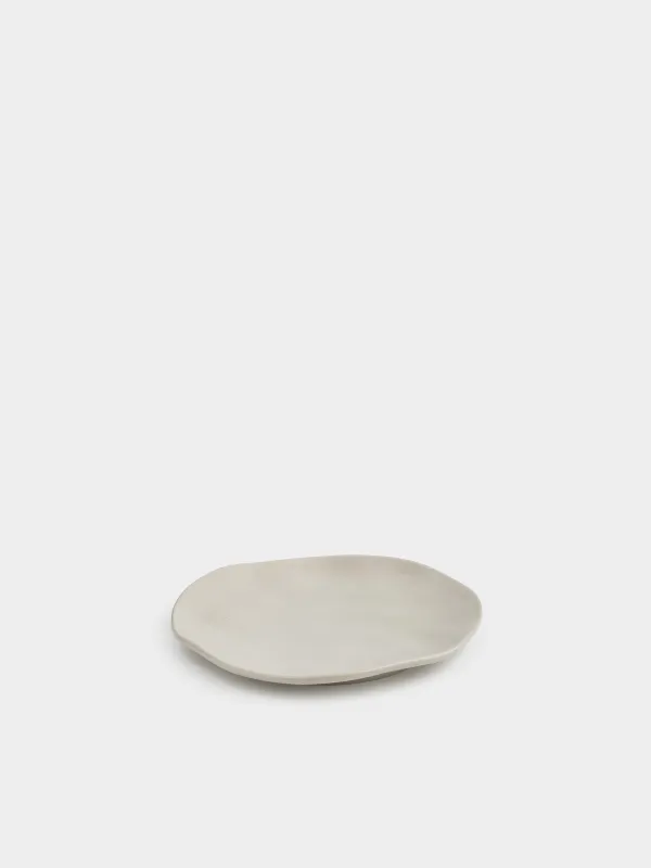 Тарелка закусочная, 22 см, Мятый эффект, Crumple creme, image-2