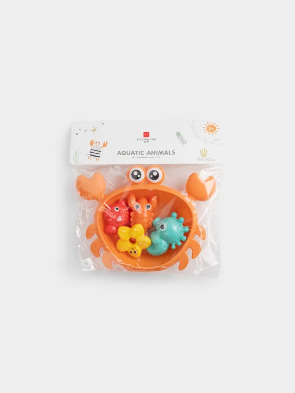 Набор игрушек для купания, Aquatic animals, image-4