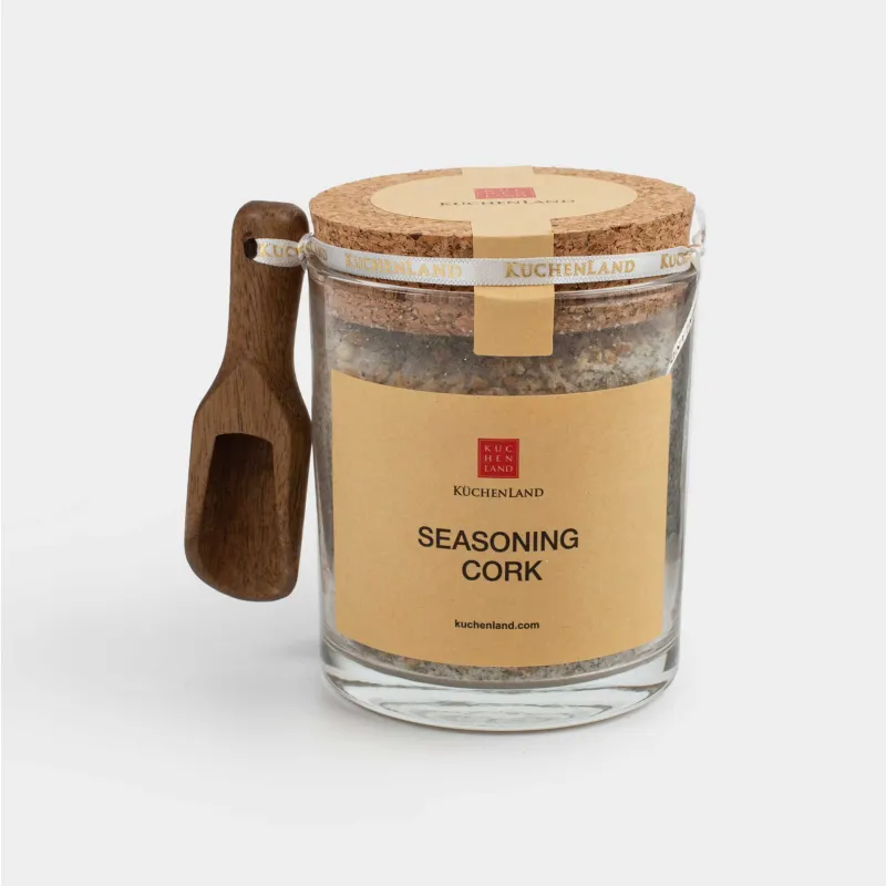 Емкость для специй, 8 см, с наполнением, Соль чеснок, Seasoning cork