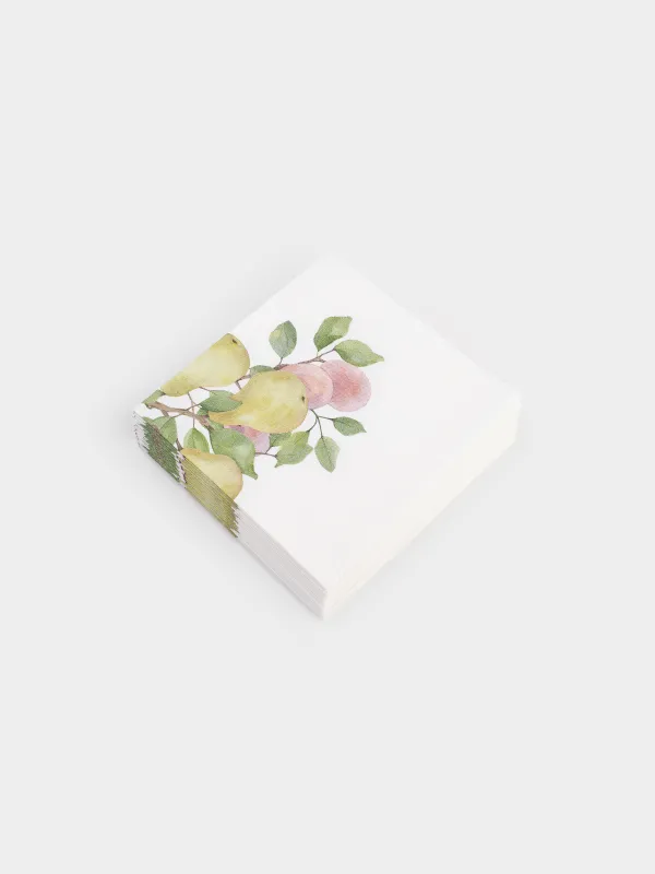 Салфетки бумажные, 21х21 см, 20 шт, Fruit garden, image-1